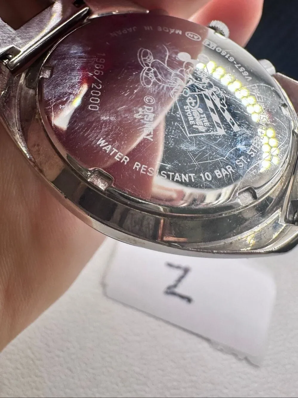 Rare Seiko Alba AKA Disney Mickey Mouse Chronograph Watch V657-6160 Silver OS